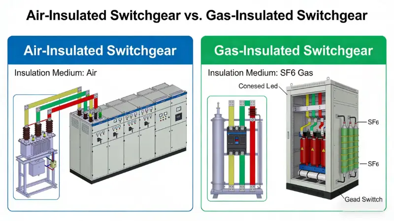 Ano ang pagkakaiba sa pagitan ng AIS at GIS switchgear?